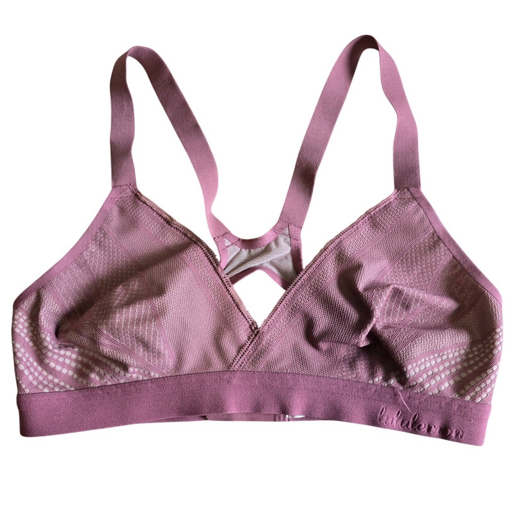 Lululemon Ebb to Street Bra C32 Dusty Rose Mauve Racerback Light Support Yoga